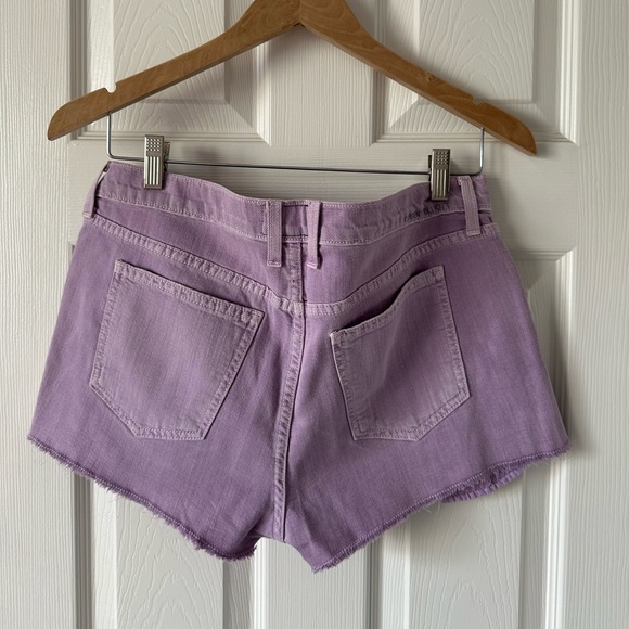Current/Elliott The Boyfriend Short Low Rise Lavender Size 29 Like New - Picture 2 of 10